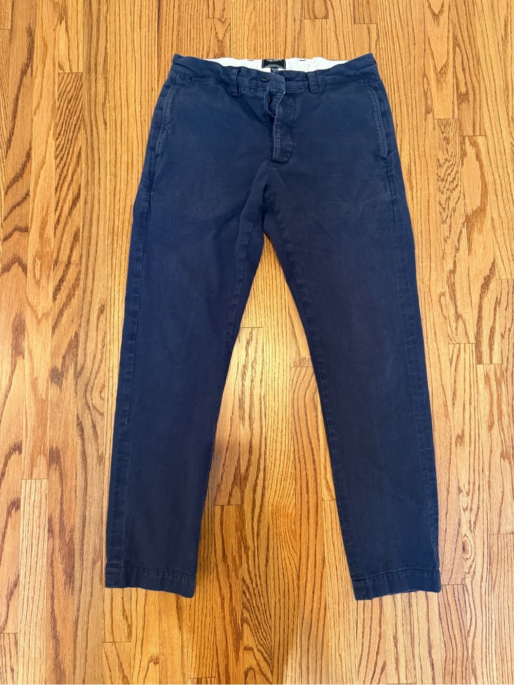 Todd Snyder Navy Blue Slim Chinos